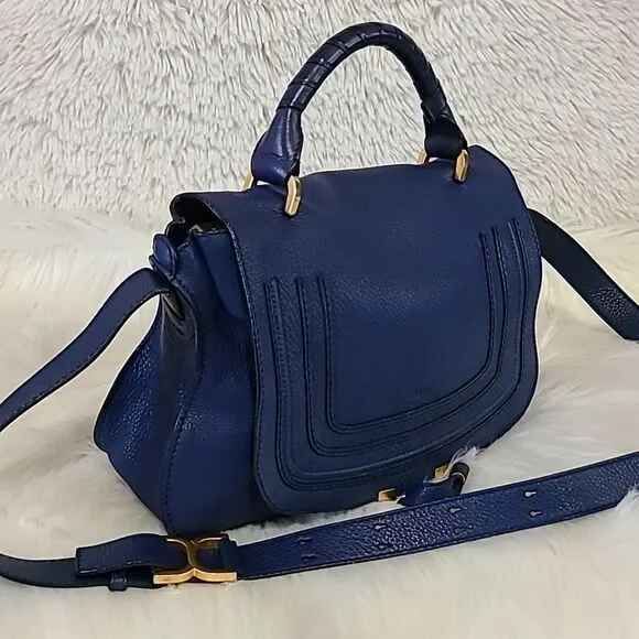 Chloe Navy Blue Crossbody Bag - Picture 14 of 14